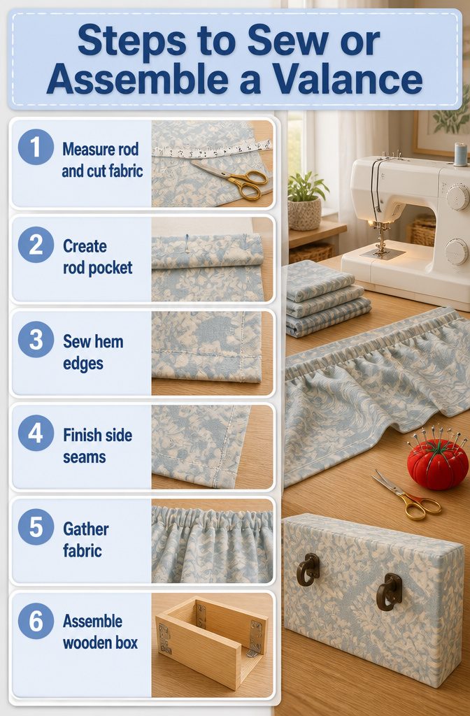 Sewing machine and fabric prepared for creating a rod pocket.