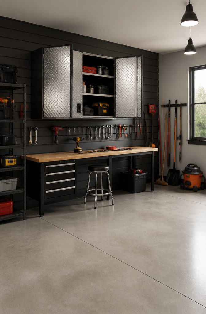 Metal Garage Cabinet Types: Wall, Floor, Rolling, Freestanding & Steel Gauges 2 Wall-Mounted Cabinets