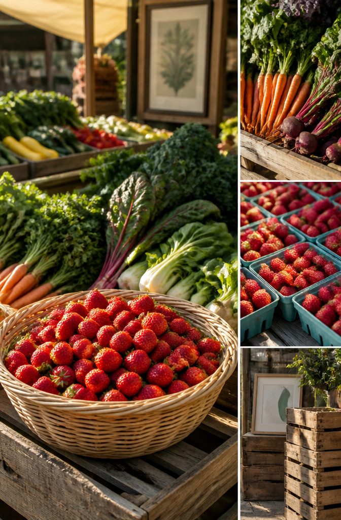 Photograph illustrating organic grocery budgeting tips.