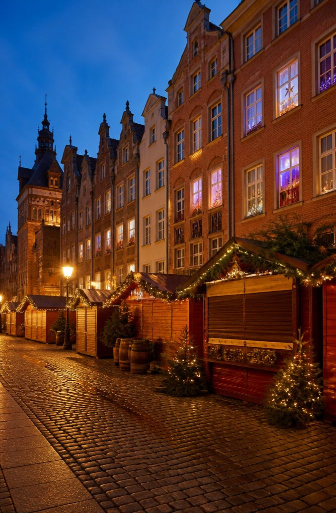 Where to Spend the Holidays: 14 Destinations for 2026 7 Advent windows lighting up Gdańsk's Old Town during Christmas.