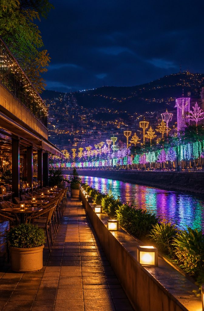 Where to Spend the Holidays: 14 Destinations for 2026 14 City of Medellín illuminated by LED lights during the Alumbrados festival.
