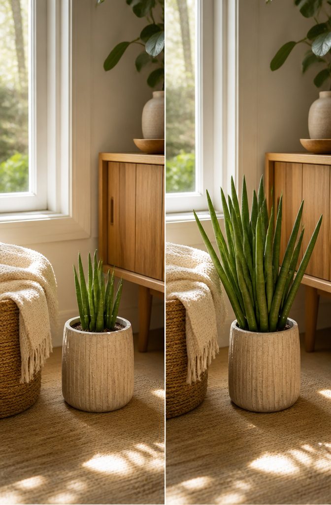 Why the Low Light Drought Tolerant Starfish Snake Plant Is the Star of the Show 2 A starfish snake plant sitting in a well-lit area.